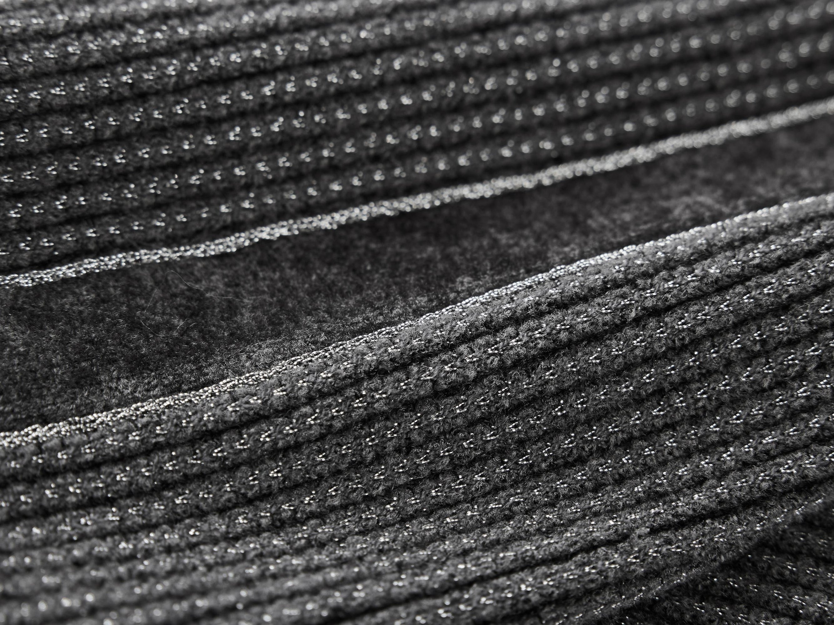 Ribbed Knit Pants | Grey