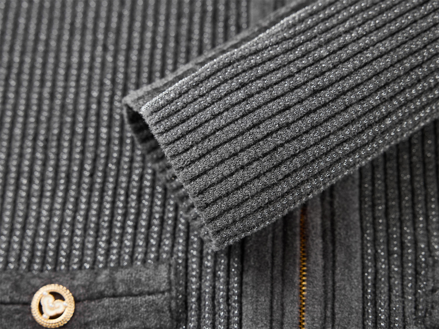 Imported Chenille Knitted Sweater | Grey