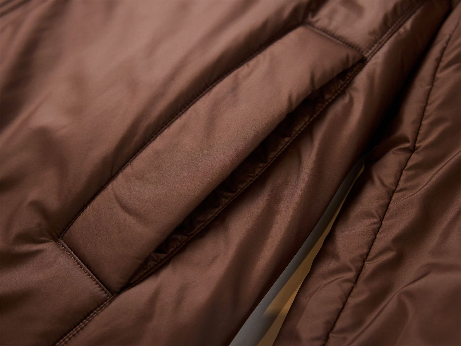 Hooded Cotton Coat | Brown