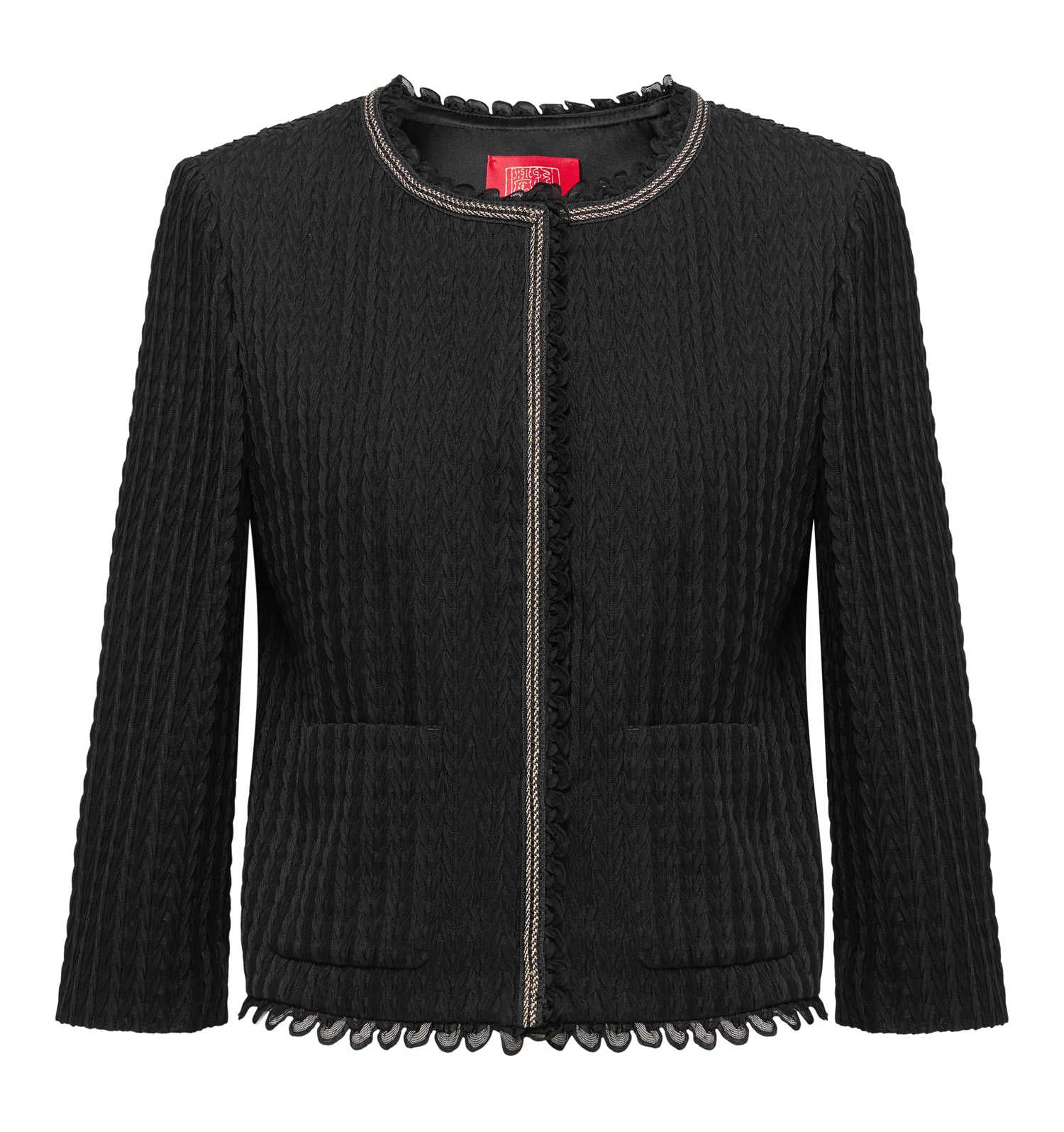 Acetic Acid Pleated Jacket | Black