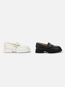 Elegance T-Strap Platform Mary Janes | Black
