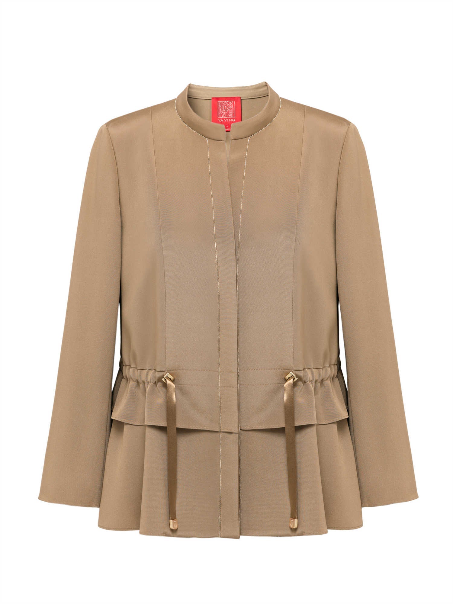Mulberry Silk Sophisticated Jacket | Khaki