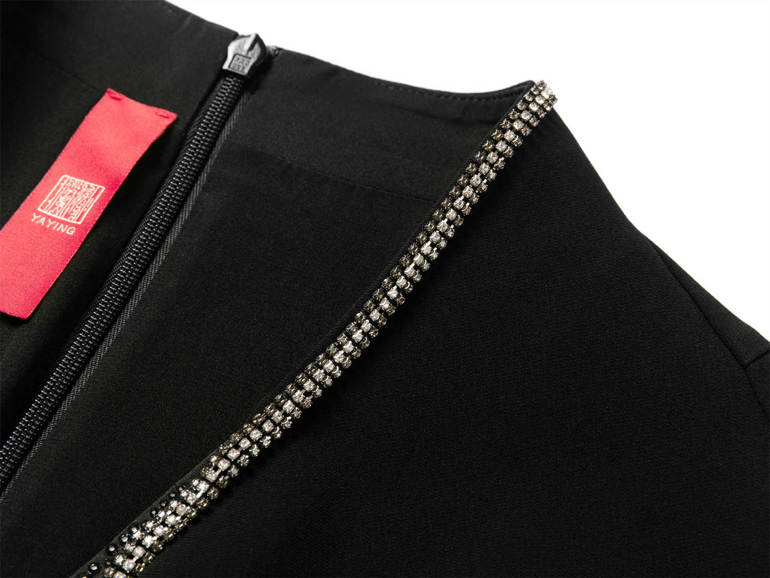 V-neck Umbrella Dress | Black