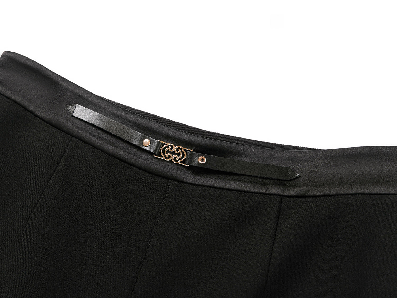 Merino Wool Micro Flare Pants | Black