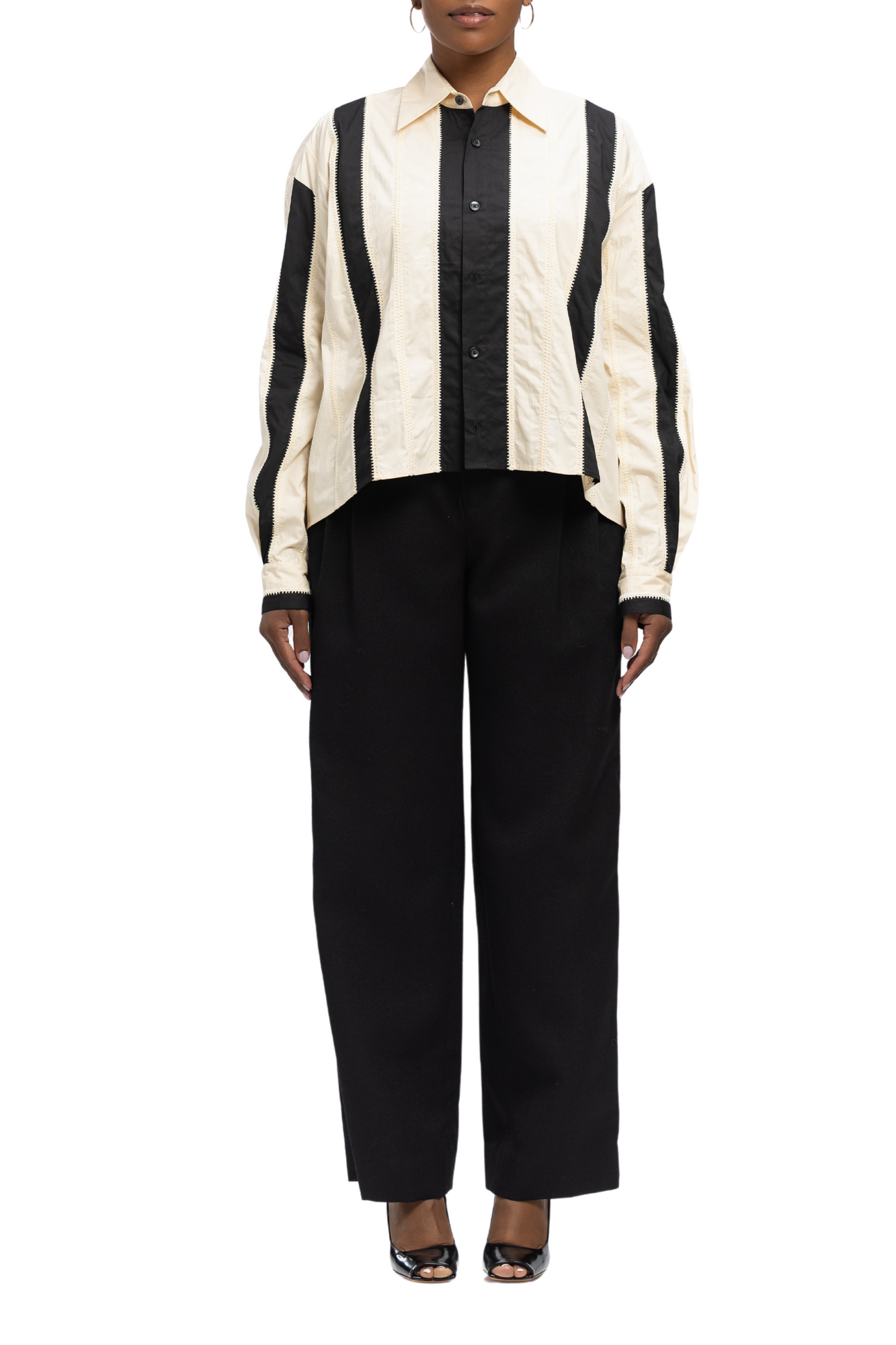 DIOTIMA Mossman Crochet Stripe Shirt