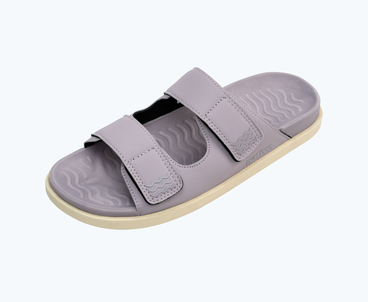 Angled view of a Native Shoes Frankie Sugarlite | Dusk Purple/ Bone White Footwear