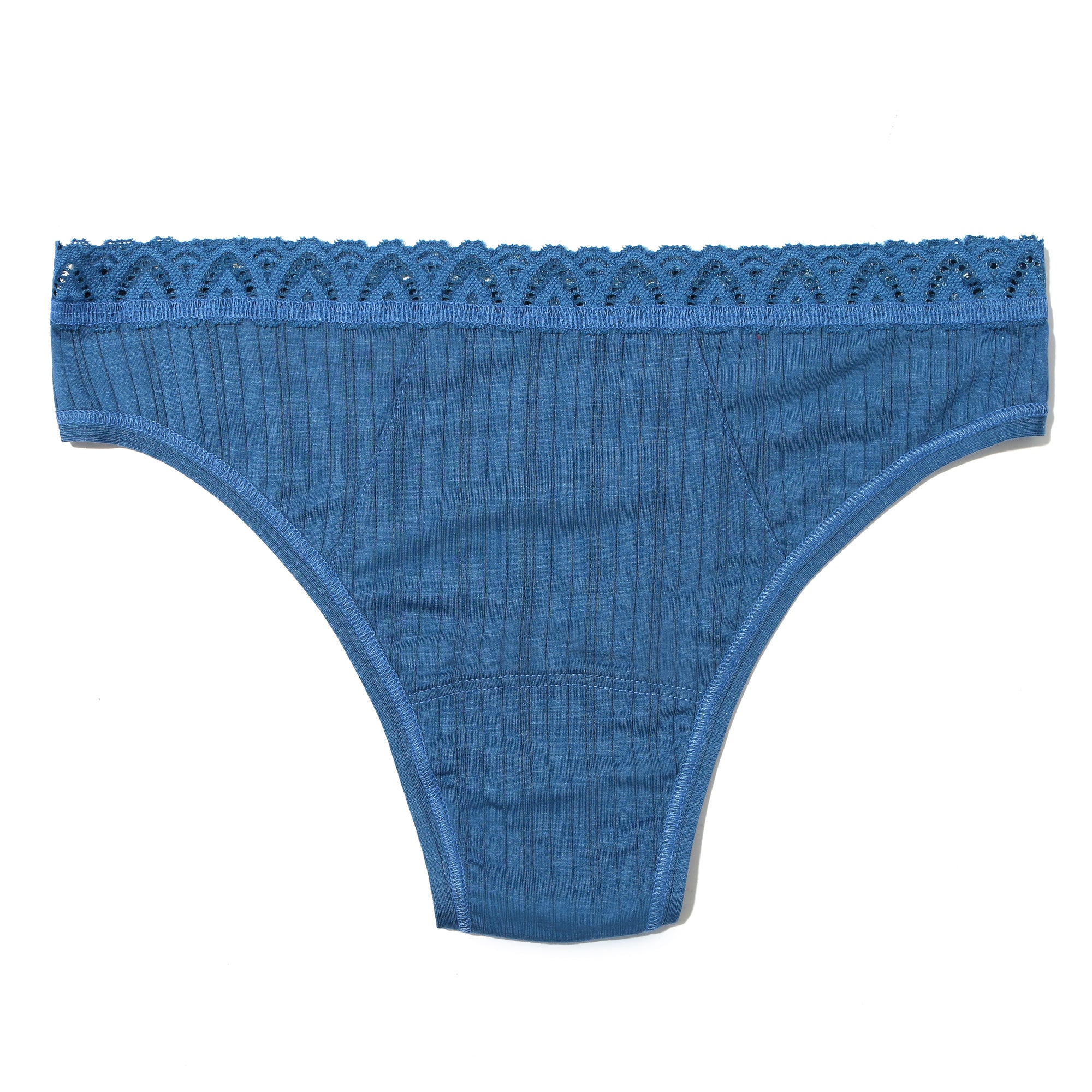 Low Rise Thong | Storm Cloud Blue