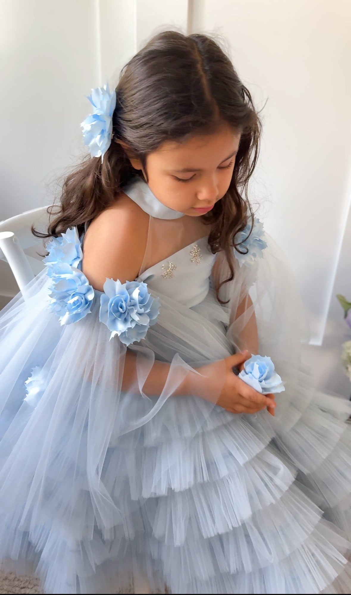 Baby Girls | Alaska Tulle Dress | Baby Blue