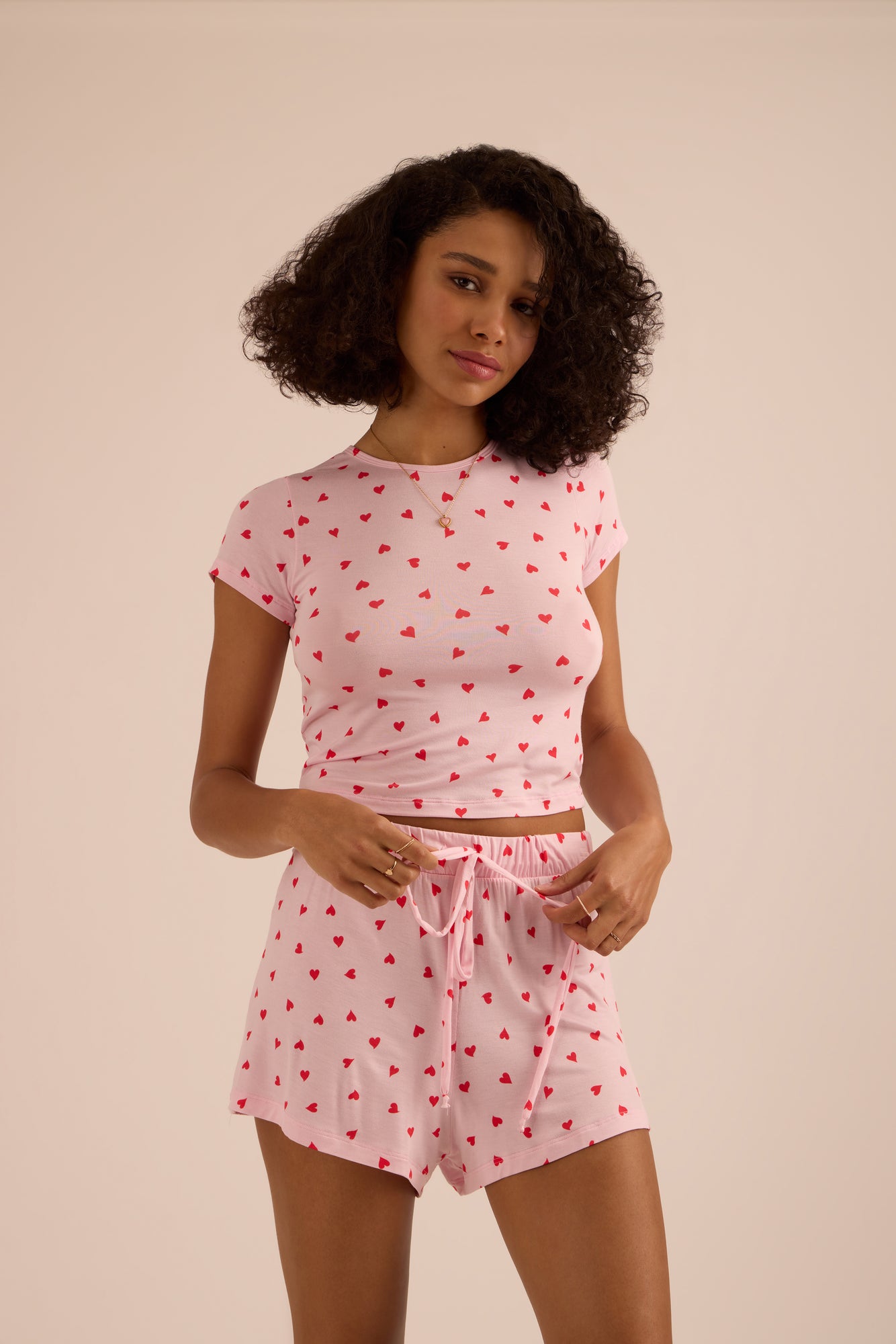 Unwind Modal Baby Tee | So In Love (Pink)