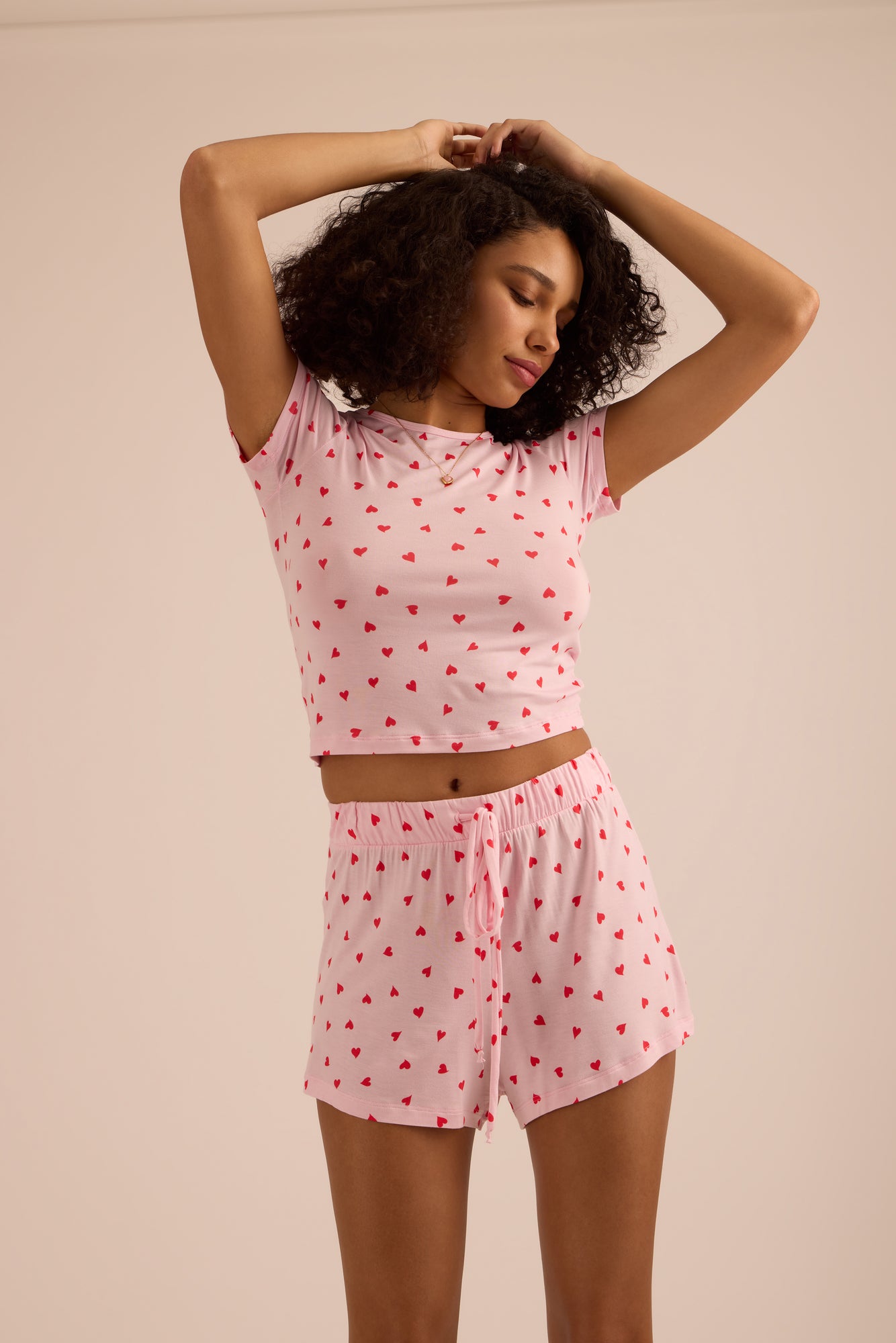 Unwind Modal Baby Tee | So In Love (Pink)