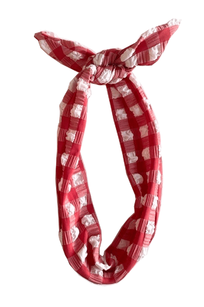 Headband | Red Gingham