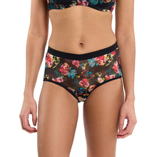 Mesh Boyshort | Botanic Romantic (Black)