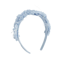 Skylar Tulle Ruffle Headband | Blue