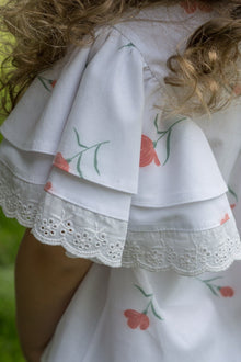 Baby Girls | Tulip Cotton Blouse and Shorts Set | White