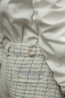 Baby Girls | Iris Blouse and Tweed Shorts Set | White