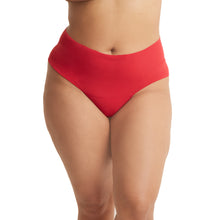 Plus Size Breathesoft Hi-Rise Thong | Cherryade Red