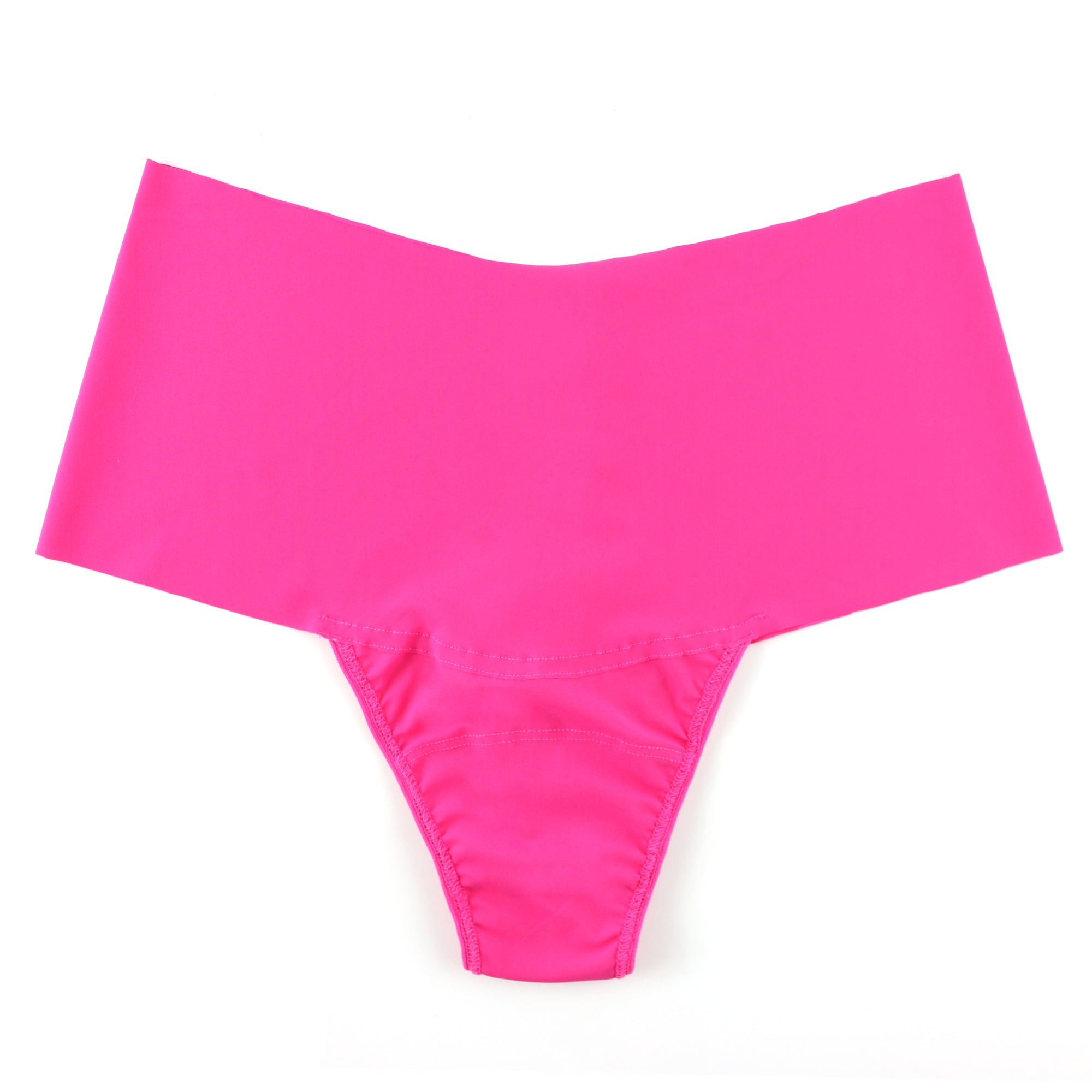 Plus Size Breathesoft Hi-Rise Thong | Provocative Pink