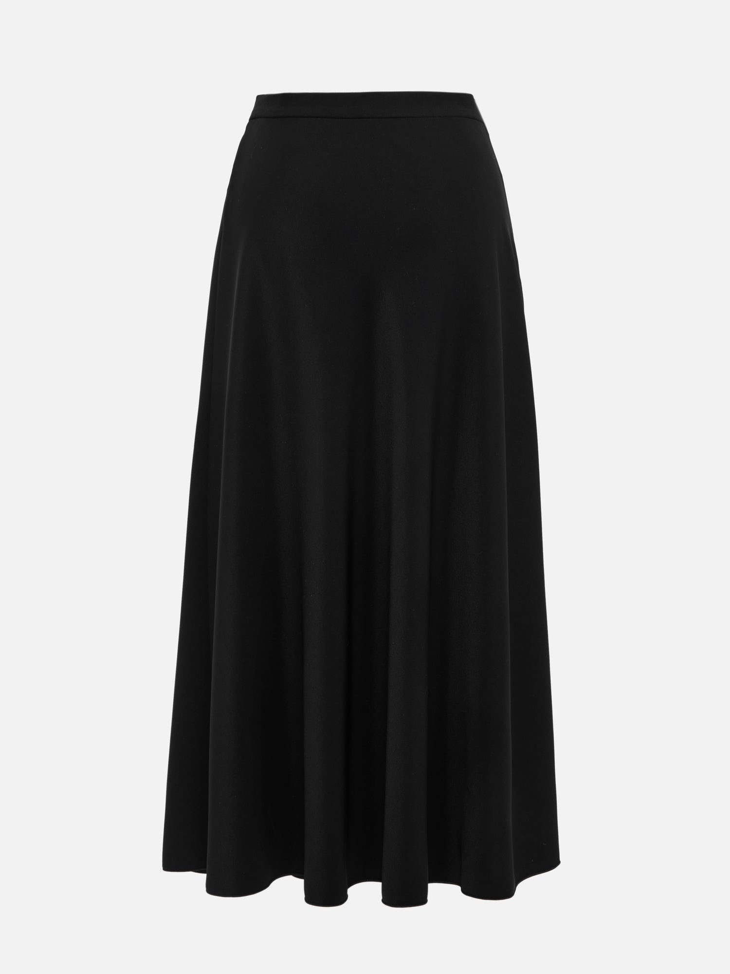 High-Waisted Midi Skirt | Black