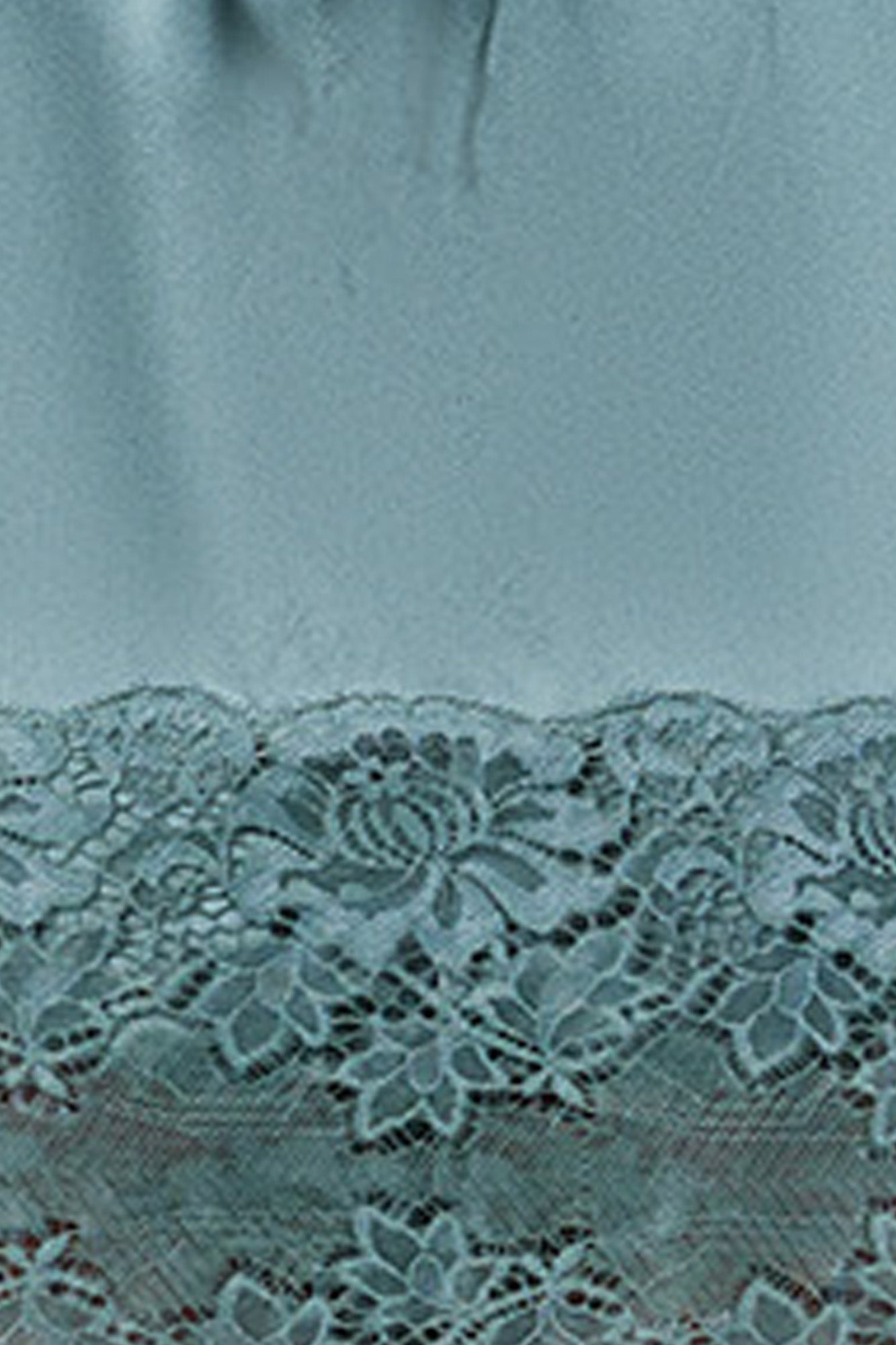 Silk Lace Robe | Moss