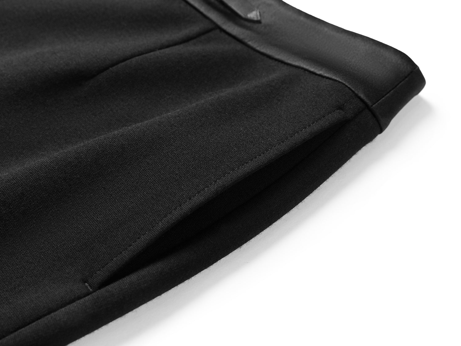 Merino Wool Micro Flare Pants | Black