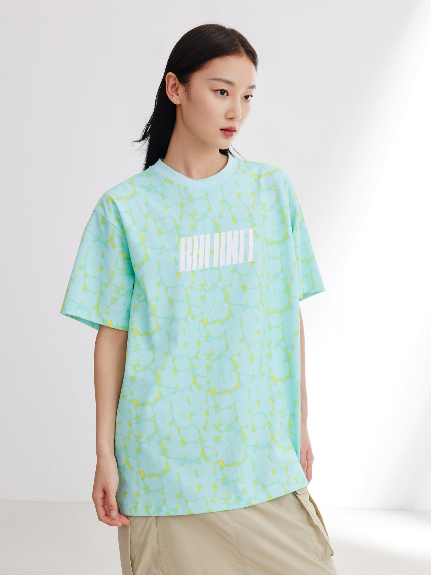 Oversize Printed T-shirt | Green