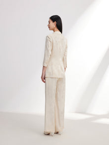 Silk Blazer | Beige