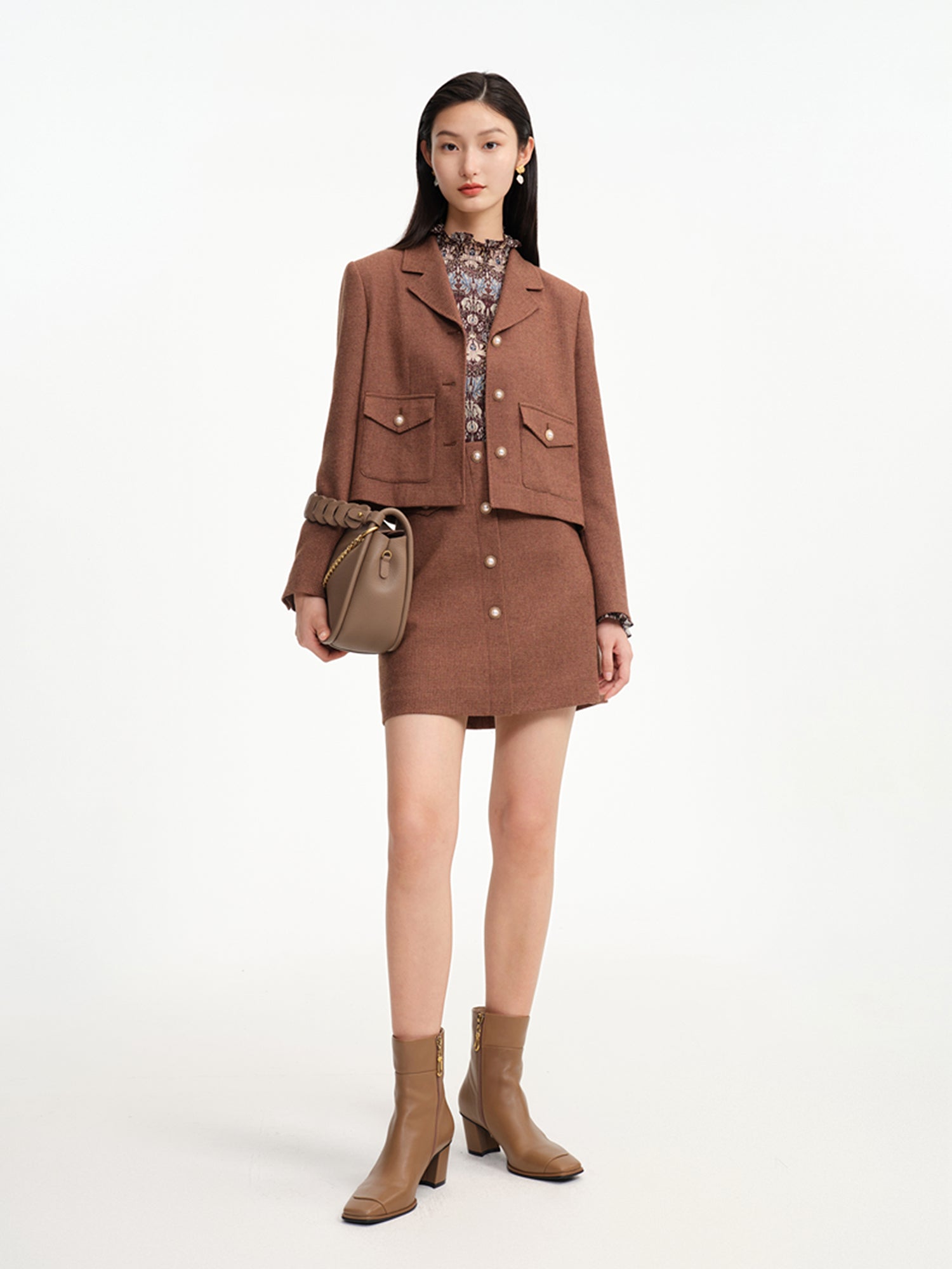 Square Toe Boots | Brown