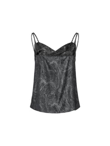 Stretch Silk Sophisticated V-Neck Camisole | Black