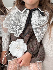 Baby Girls | Coco-Ivory Lace Cape | Ivory
