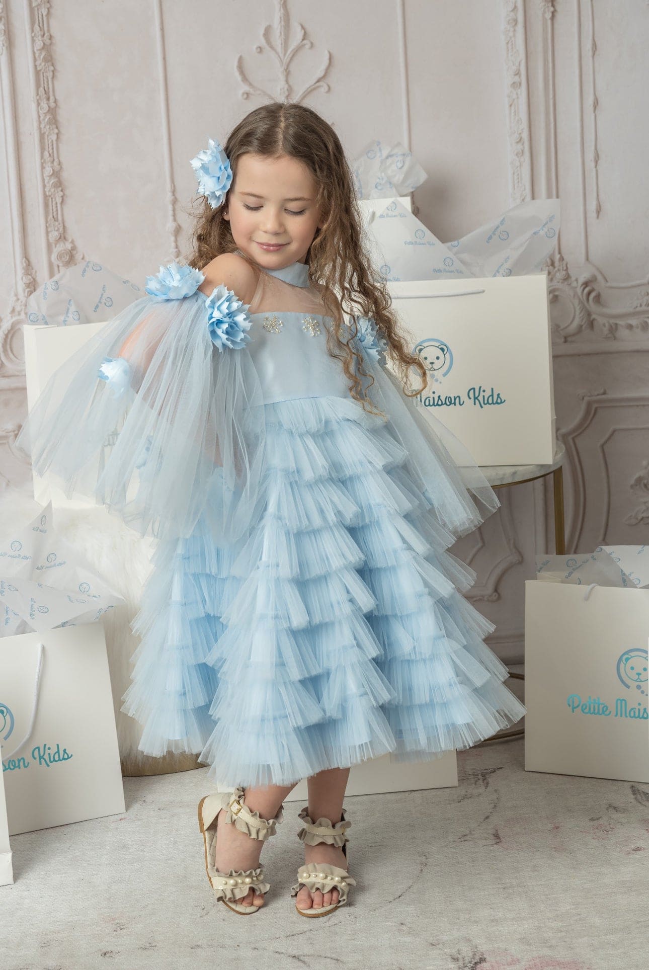 Baby Girls | Alaska Tulle Dress | Baby Blue