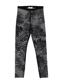 Girls | Flock Tullle Leggings | Black
