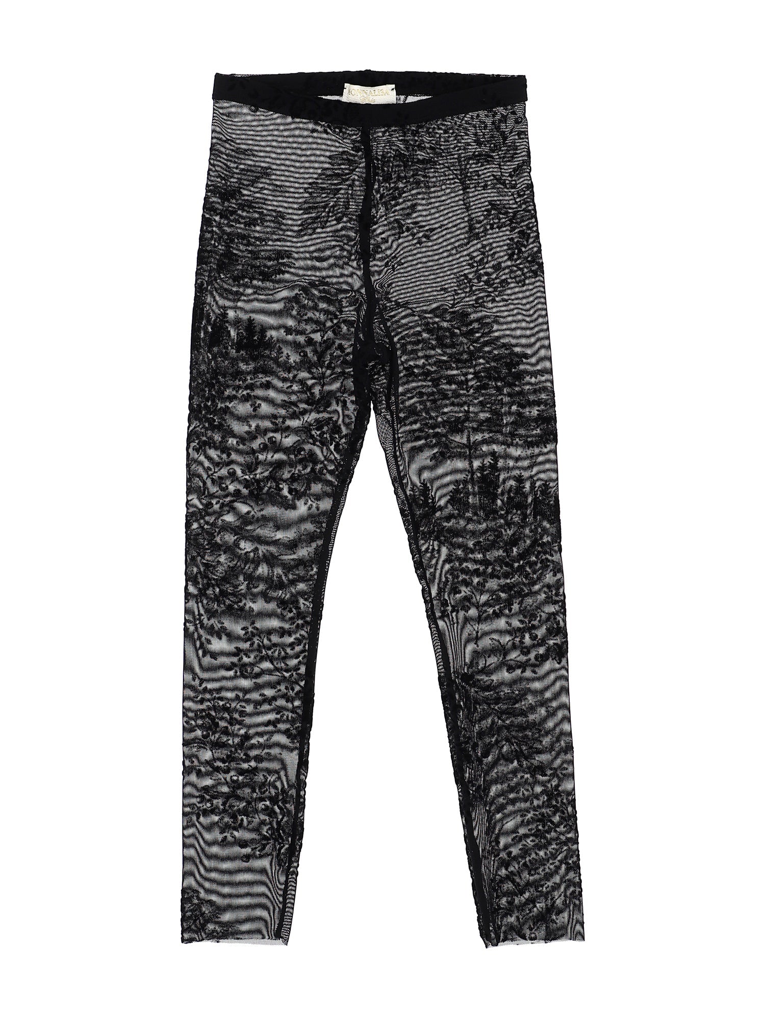 Girls | Flock Tullle Leggings | Black
