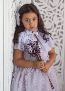 Baby Girls | Ariel Victorian Tulle Cape | Lavender