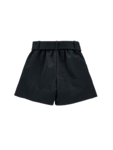 Girls | Duchesse Bermuda Shorts With Belt | Black