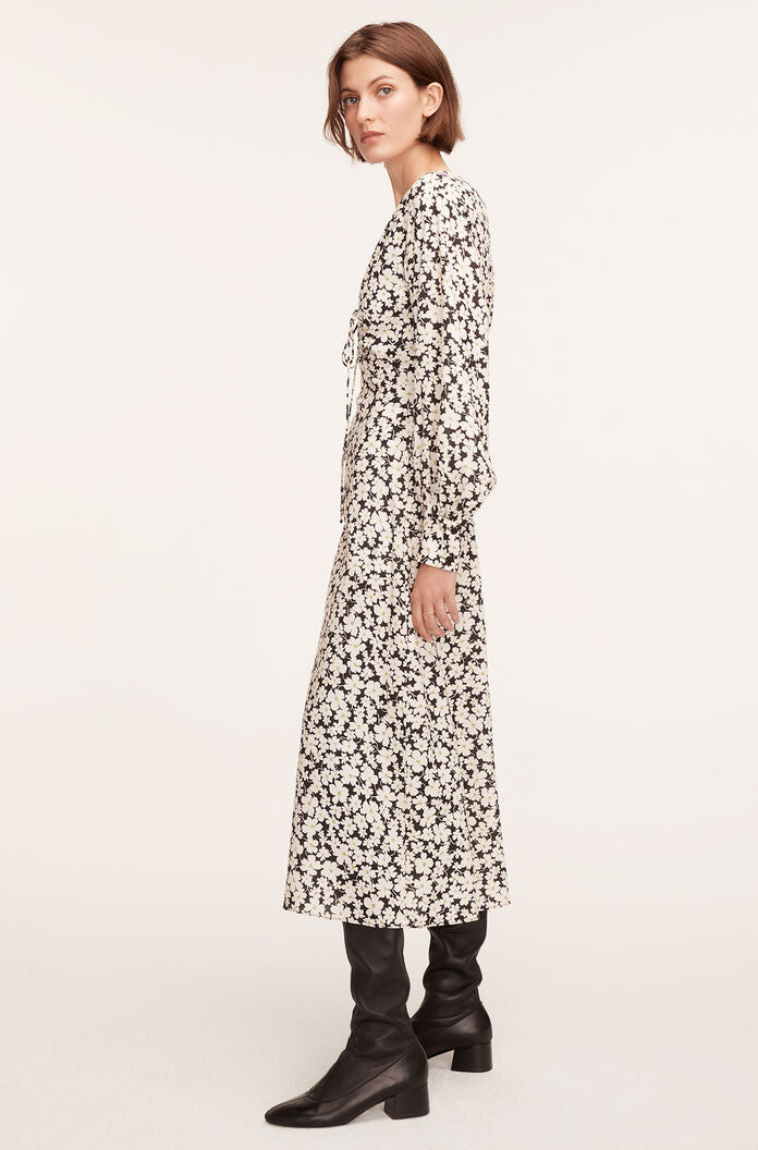 Paige Fleur Drawsting Long Sleeve Dress | Paige Fleur Black Combo