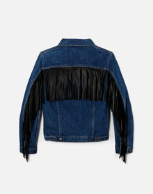 Womens | Levi's Fringe Trucker | Indigo