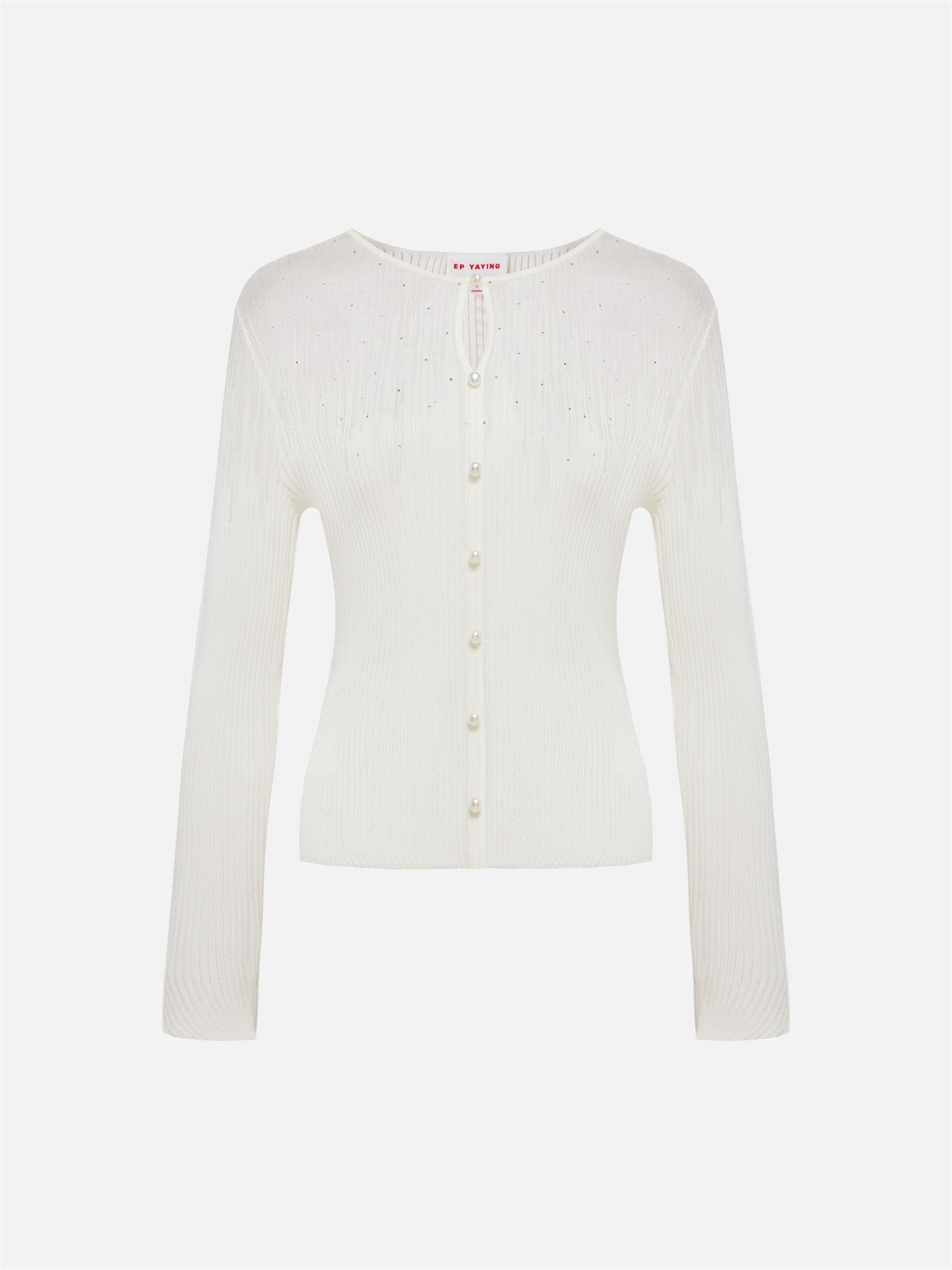 Silk-Acetate Knit Base Layer | White