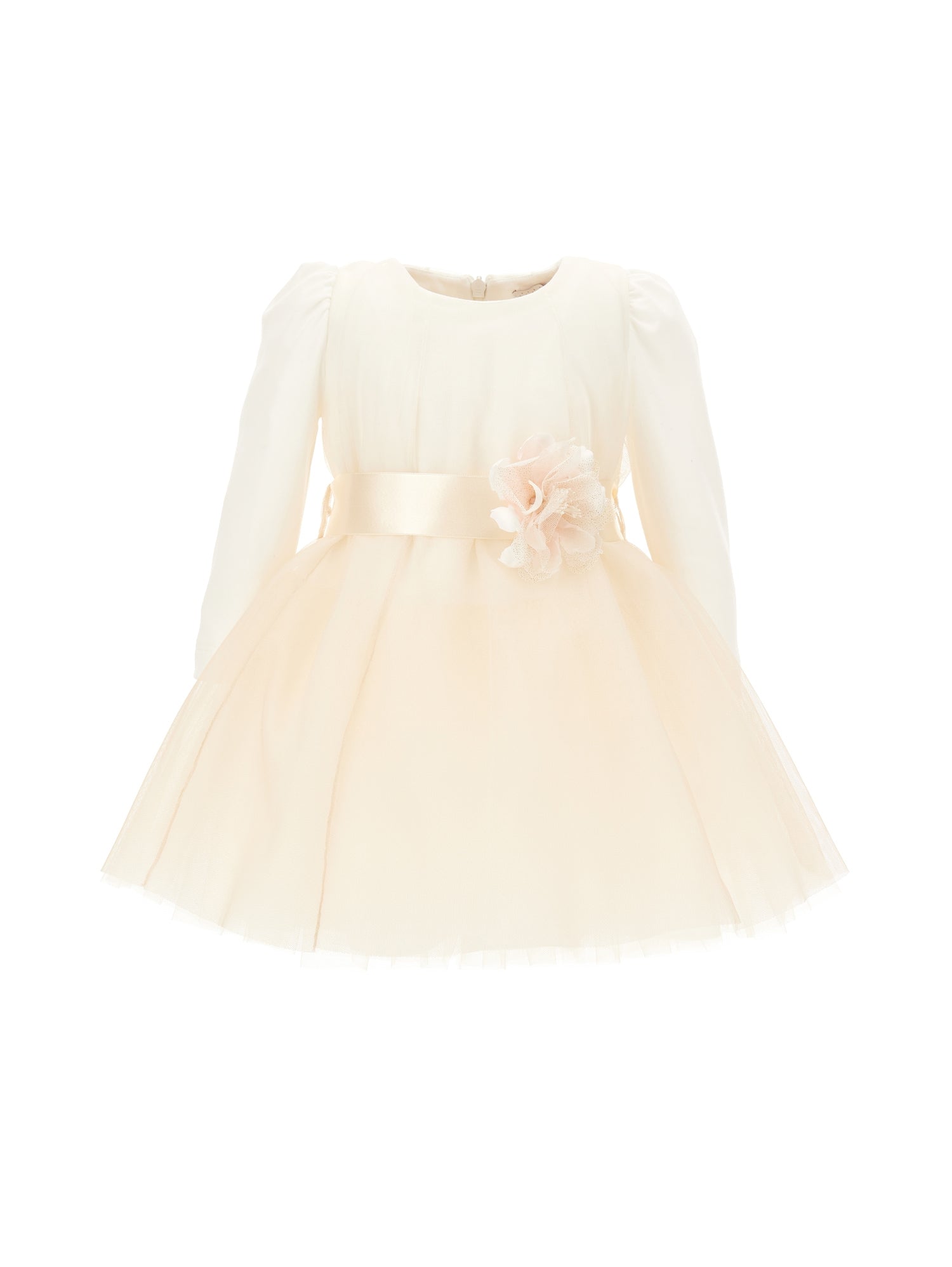 Girls | Graduated Tulle Dress | Ecru/Cream