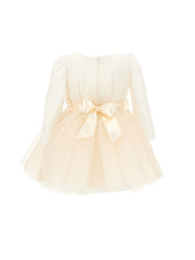 Girls | Graduated Tulle Dress | Ecru/Cream
