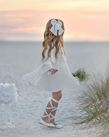Baby Girls | Sienna Pleated Dress | White