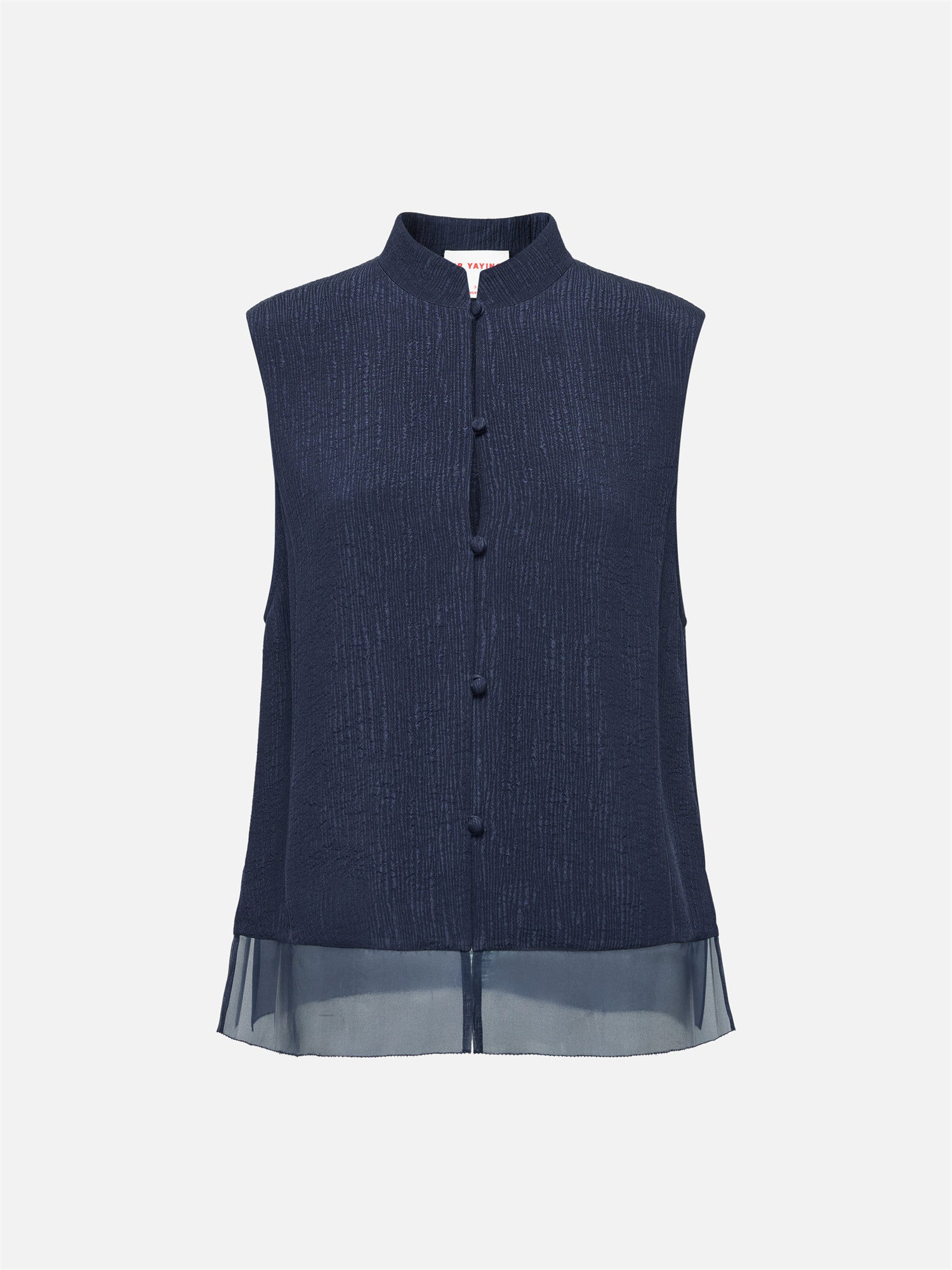 Mulberry Silk Vest | Navy