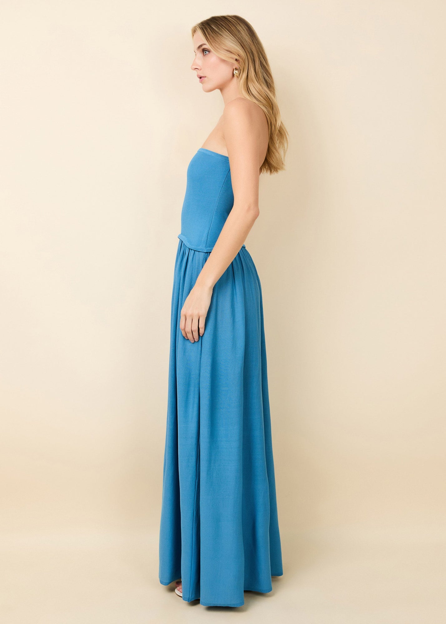 Strapless Soglio Dress French Blue - Solid & Striped