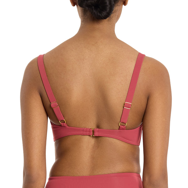 Swim Balconette Bikini Top | Sunbaked (Red)