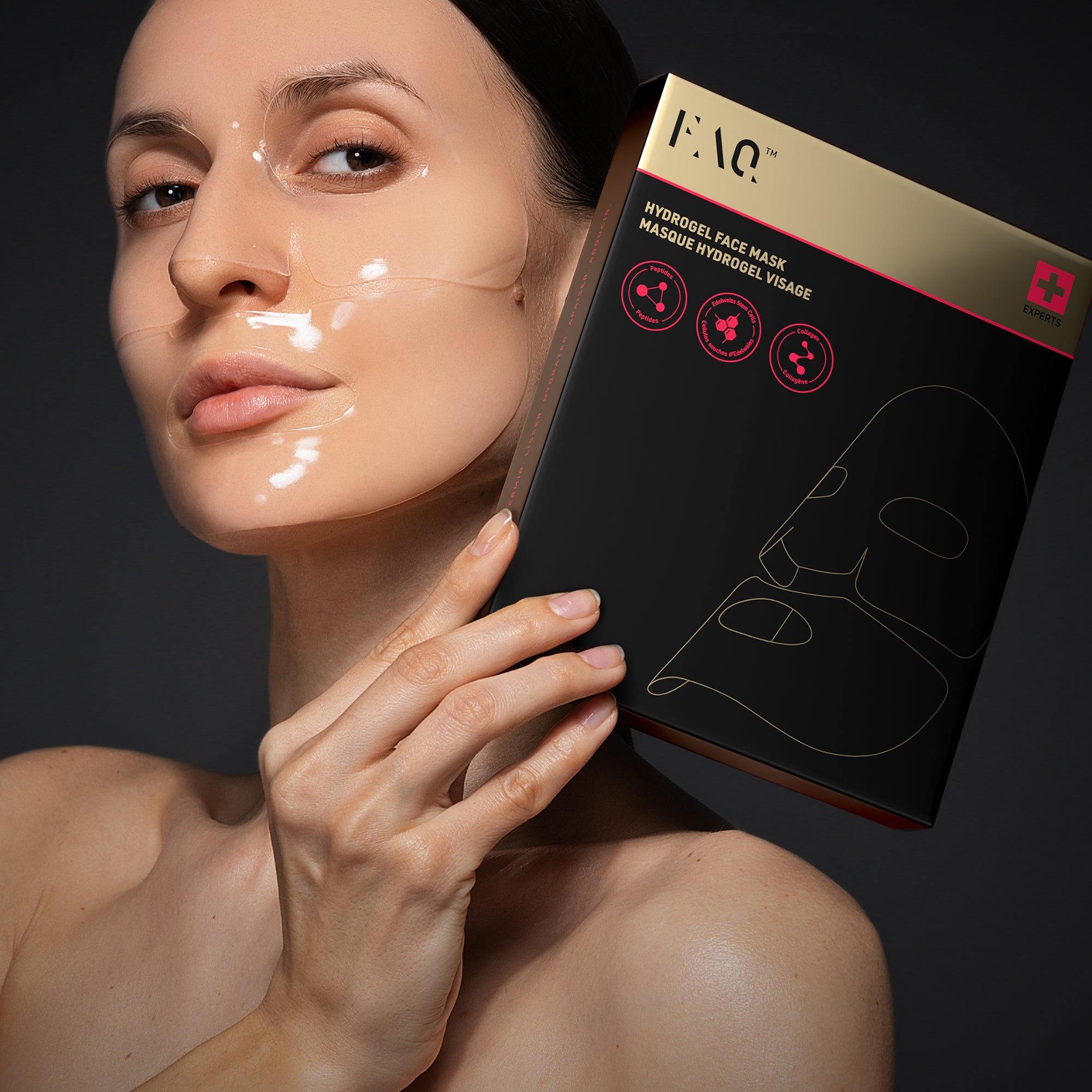 FAQ Hydrogel Face Mask - 5 Pack | Transparent