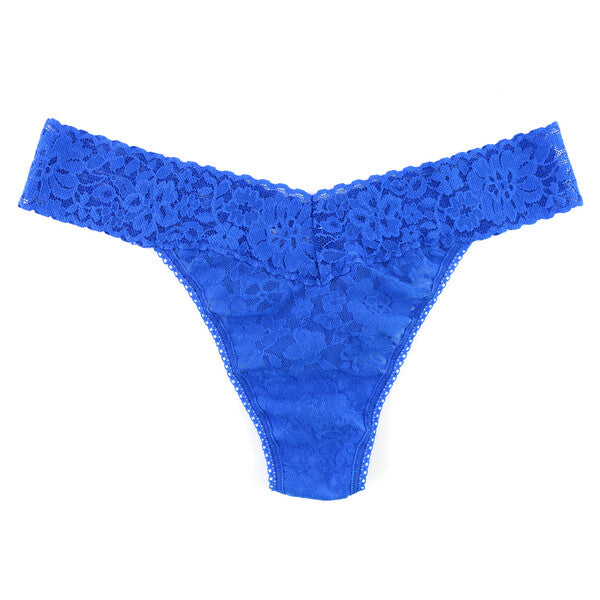 Daily Lace Original Rise Thong | Bold Blue