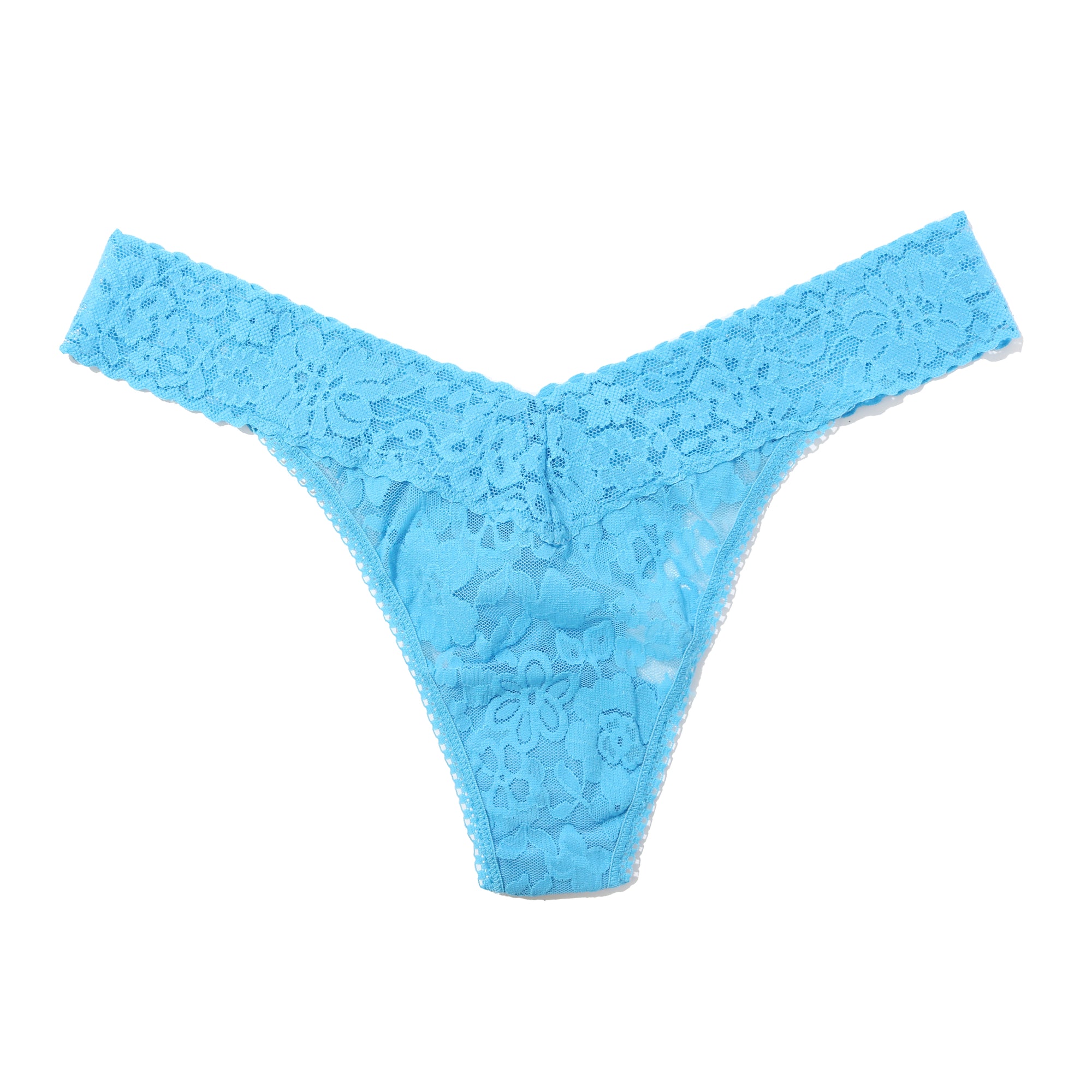 Daily Lace Original Rise Thong | Tulum (Blue)