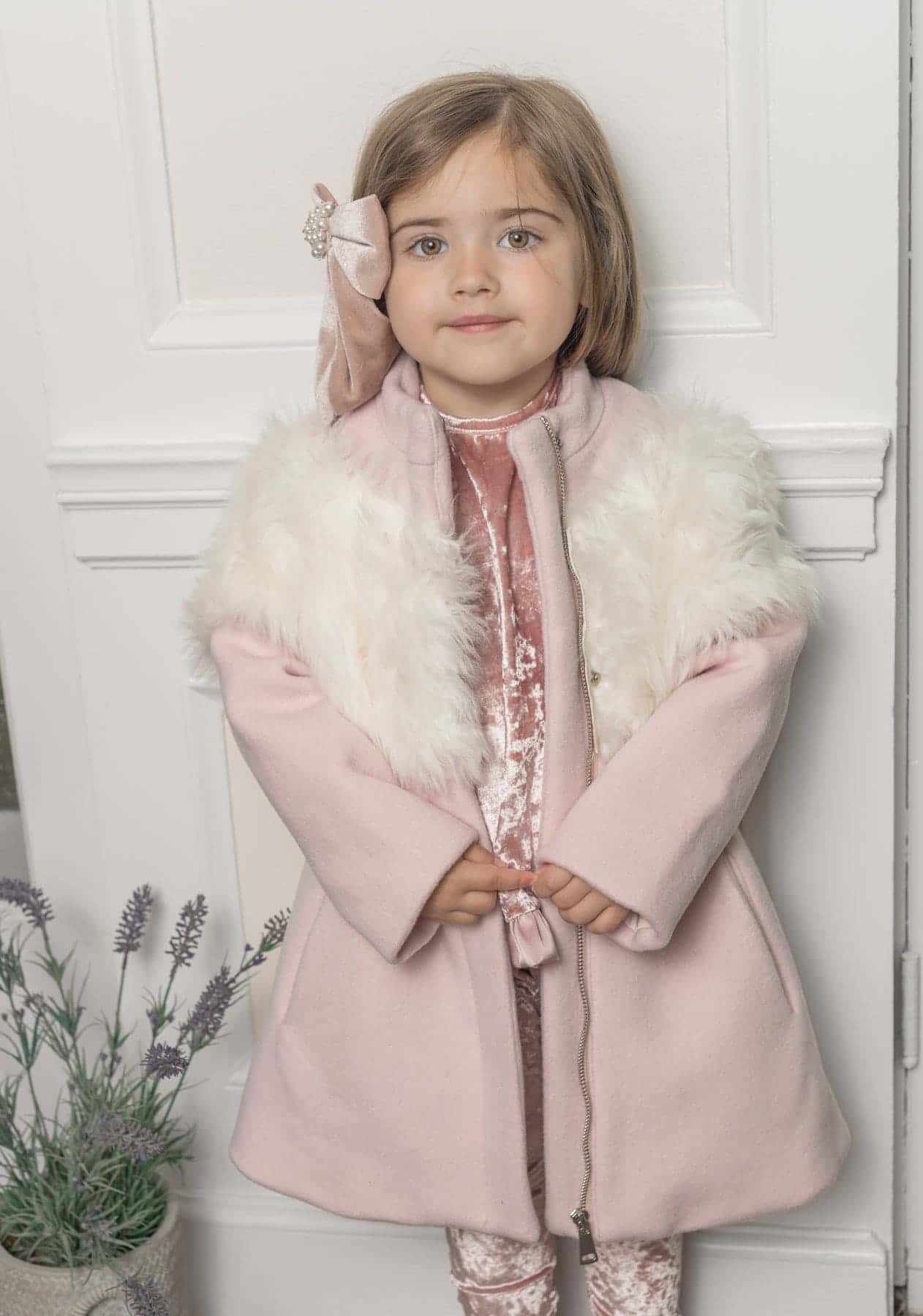 Baby Girls | Faina Wool Coat | Pink