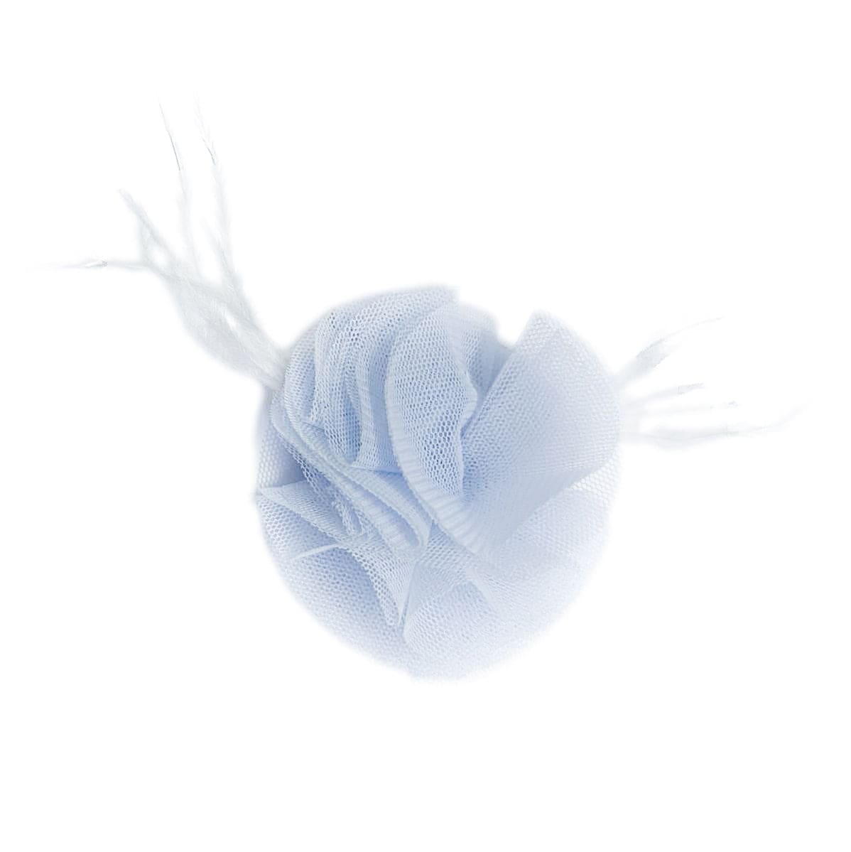 Skylar Flower Tulle Hair Clip | Blue