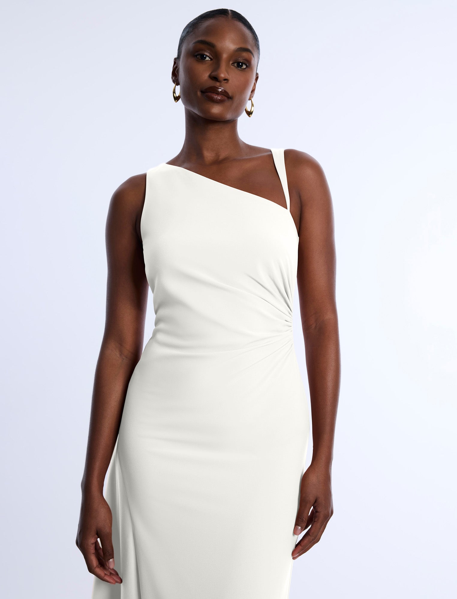 Slash Neck High Slit Dress | Jasmine
