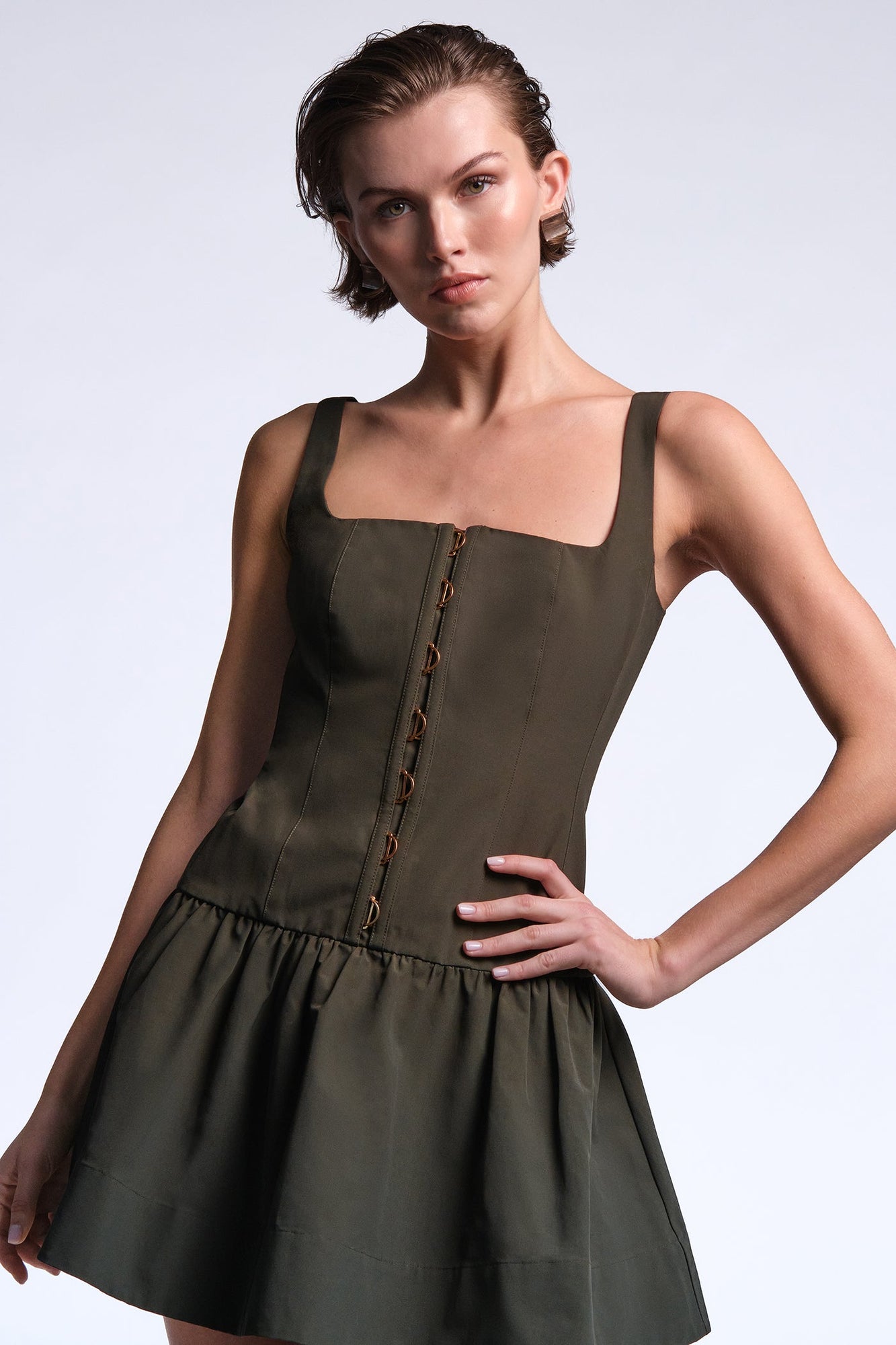Sofia Dress | Dark Olive